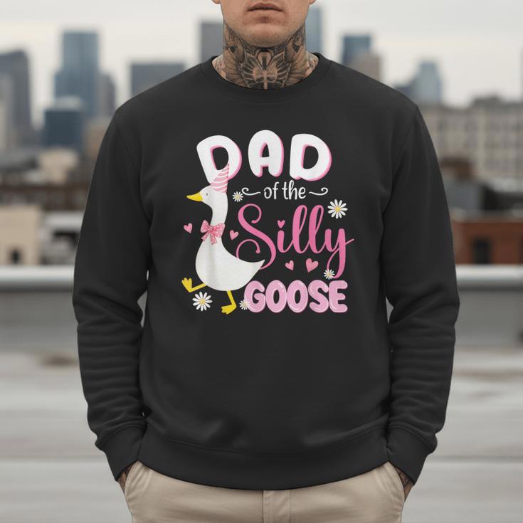 Silly Dad Goose Dad 1st Birthday Family Matching Party Men Sweatshirt