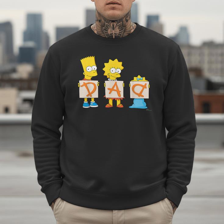The Simpsons Father's Day Bart Lisa Maggie Dad Birthday Men Sweatshirt