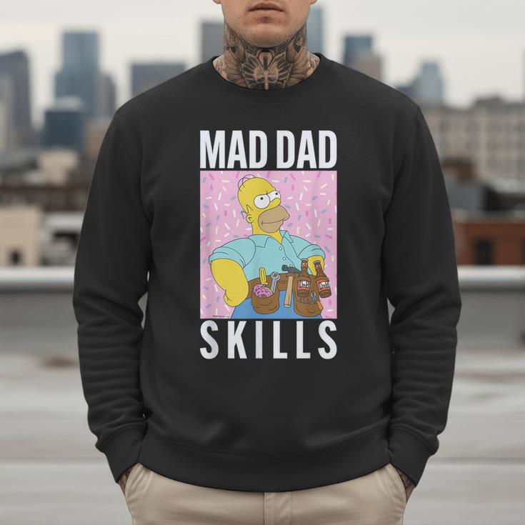 The Simpsons Father's Day Mad Dad Skills Homer Poster Men Sweatshirt