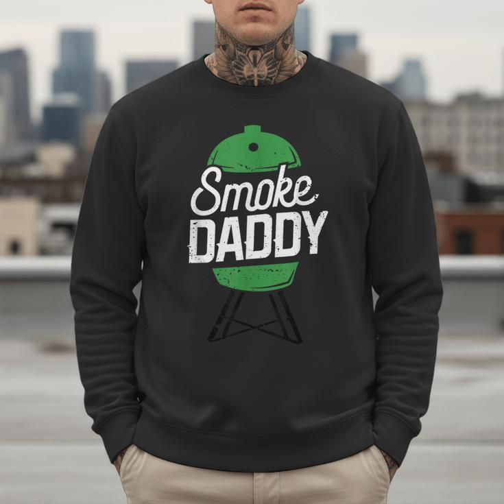 Smoke Daddy Green Egg Pitmaster Dad Tshirt BBQ Grill Men Sweatshirt