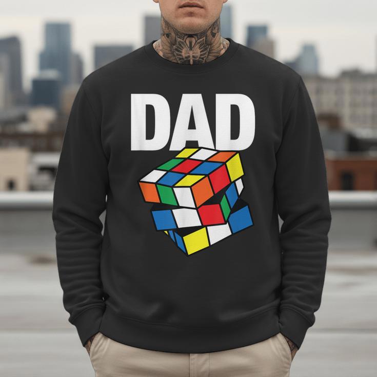 Speed Cubing Dad Puzzle Cuber Cube Kids Men Sweatshirt Speed Cubing Dad Puzzle Cuber Cube Kids Men Sweatshirt