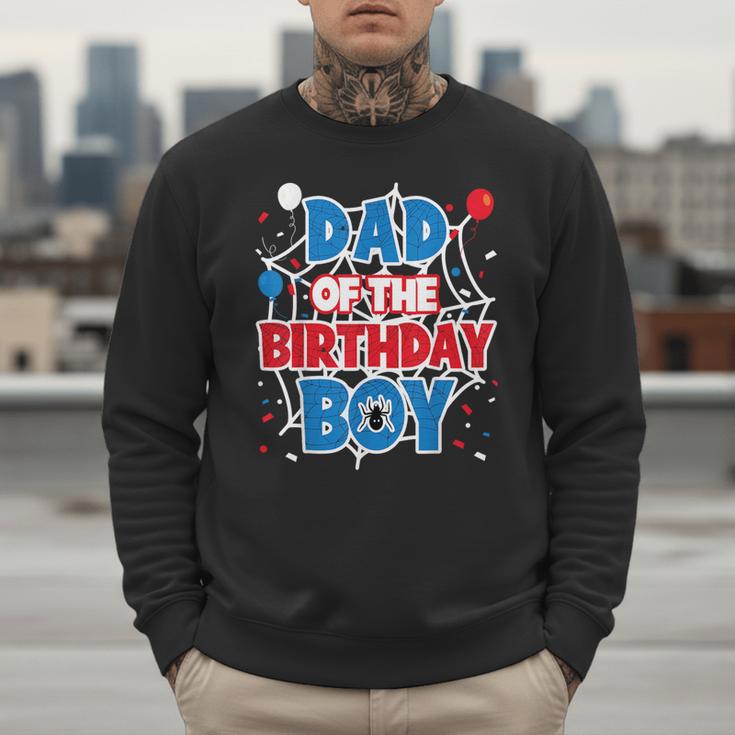 Spider Web Dad Of The Birthday Boy Men Sweatshirt
