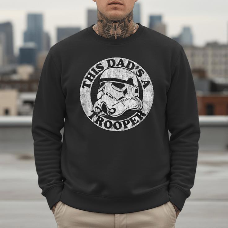 Star Wars Father's Day Stormtrooper This Dad Is A Trooper Circle Men Sweatshirt