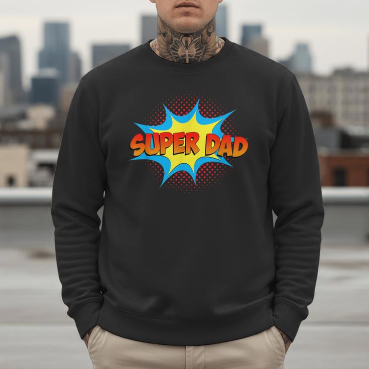 Super Dad Family Matching Superhero Comics Set Fathers Day Men Sweatshirt