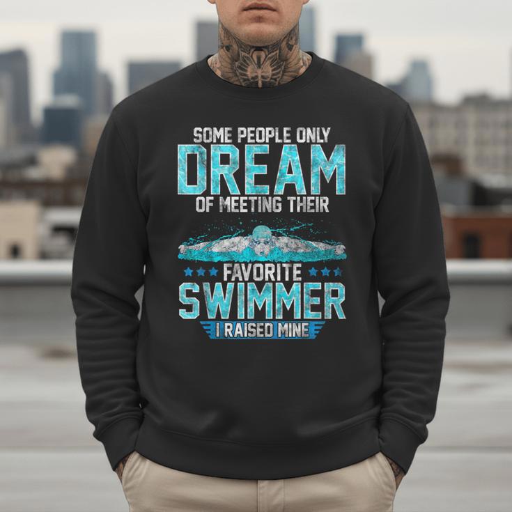 Swimming Parent Swimmer Mom Dad My Favorite Swim Meet Men Sweatshirt