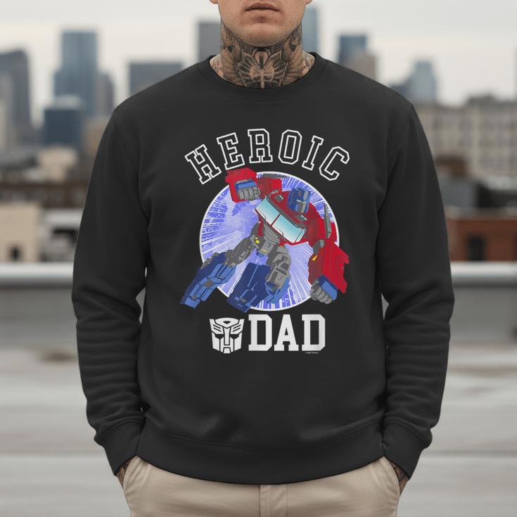 Transformers Father's Day Optimus Prime Heroic Dad Vintage Men Sweatshirt