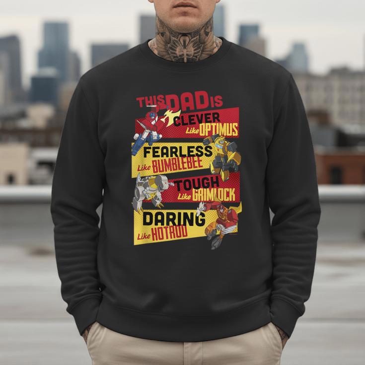 Transformers Father's Day Vintage Autobots Line Up Dad Is Men Sweatshirt