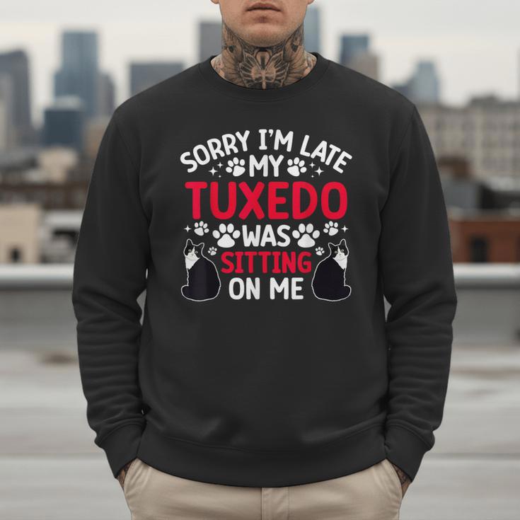 Tuxedo Cat Owner Tuxedo Cat Dad Tuxedo Cat Mom Men Sweatshirt