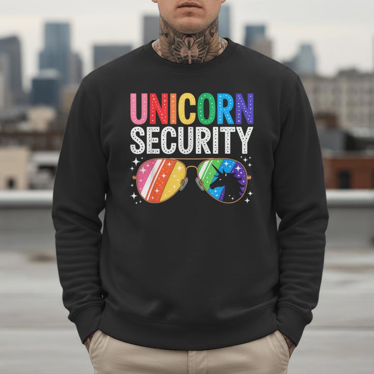 Unicorn Security Birthday Family Halloween Costume Mom Dad Men Sweatshirt Unicorn Security Birthday Family Halloween Costume Mom Dad Men Sweatshirt