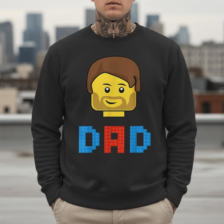 Unique Family Dad Master Builder Building Bricks Blocks Men Sweatshirt