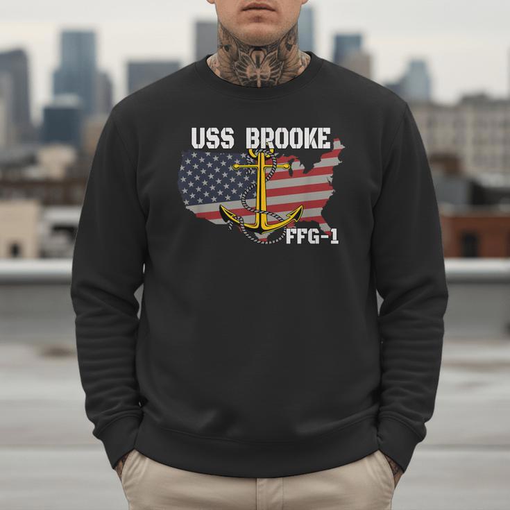 USS Brooke FFG-1 Frigate Veterans Day Son Father Grandpa Dad Men Sweatshirt USS Brooke FFG-1 Frigate Veterans Day Son Father Grandpa Dad Men Sweatshirt