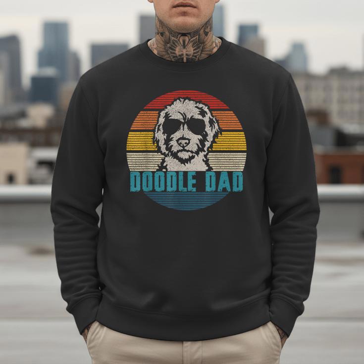 Vintage Best Doodle Dad Ever Father's Day Golden Doodle Men Sweatshirt
