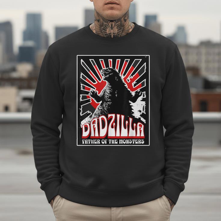 Vintage Dadzilla Father Of The Monsters Fathers Day Men Sweatshirt