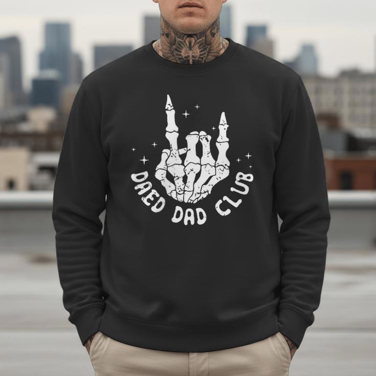 Vintage Dead Dad Club Matching 2 Sides Fathers Day Men Sweatshirt