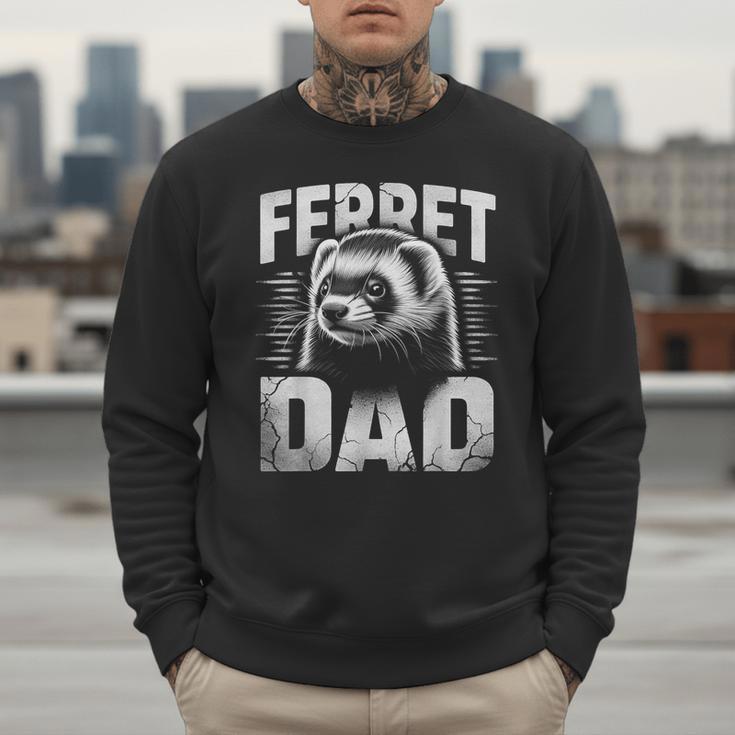 Vintage Ferret Dad Ultimate Pet Lover Ferret Owner Men Sweatshirt