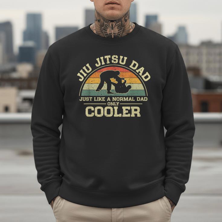 Vintage Jiu Jitsu Dad Just Like A Normal Dad Only Cooler Men Sweatshirt