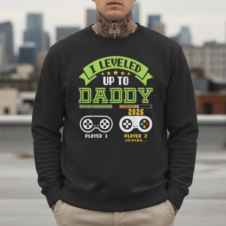 Vintage Leveling Up To Daddy 2026 Soon To Be Dad 2026 Men Sweatshirt