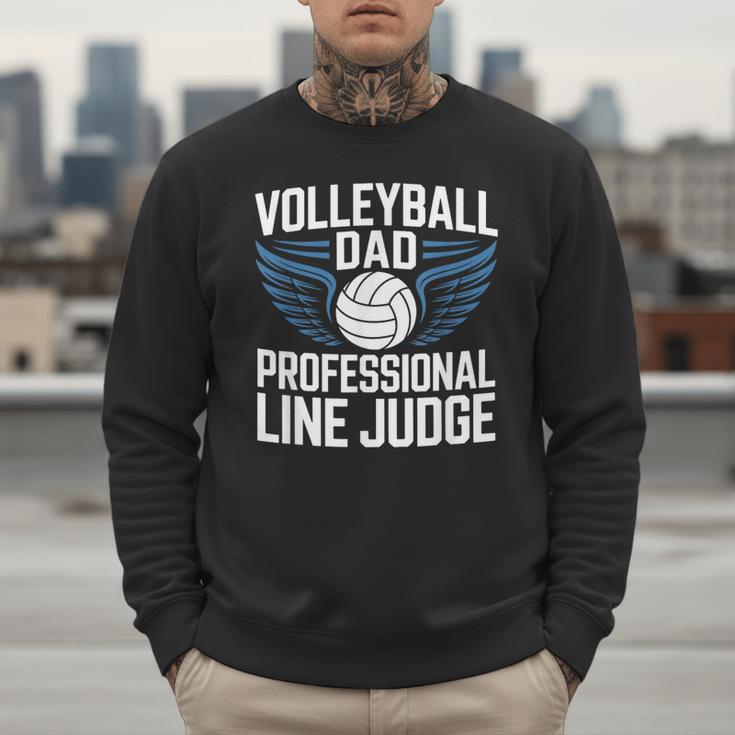 Volleyball Dad Professional Line Judge Volleyball Father Men Sweatshirt