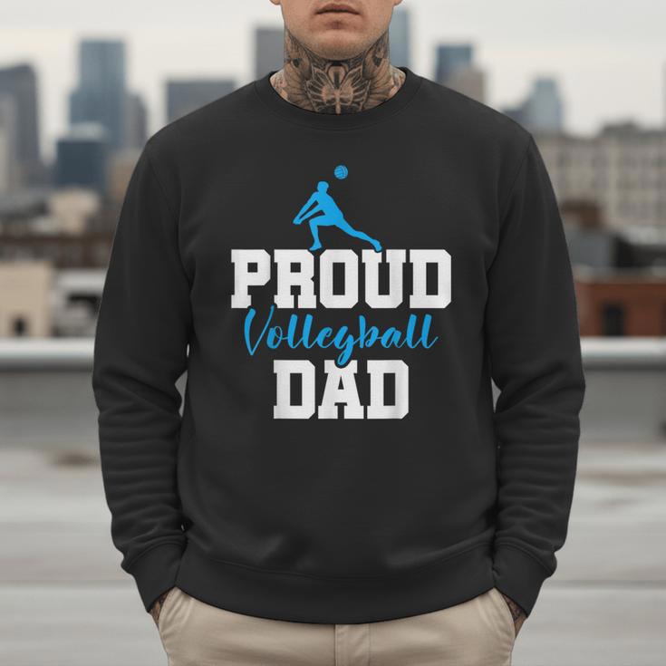 Volleyball Player Team Dad Father Proud Volleyball Dad Men Sweatshirt