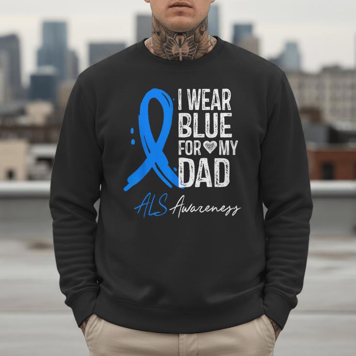 I Wear Blue For My Dad Shirt ALS Awareness Tshirt Men Sweatshirt I Wear Blue For My Dad Shirt ALS Awareness Tshirt Men Sweatshirt