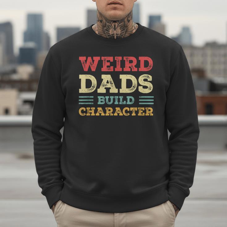 Weird Dads Build Character Vintage Men Sweatshirt