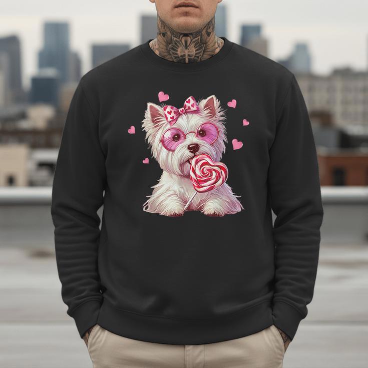 Westie Dog Valentines Day Dog Mom Westie Dad Candy Sucker For Men Women Girls Kids Men Sweatshirt Westie Dog Valentines Day Dog Mom Westie Dad Candy Sucker For Men Women Girls Kids Men Sweatshirt