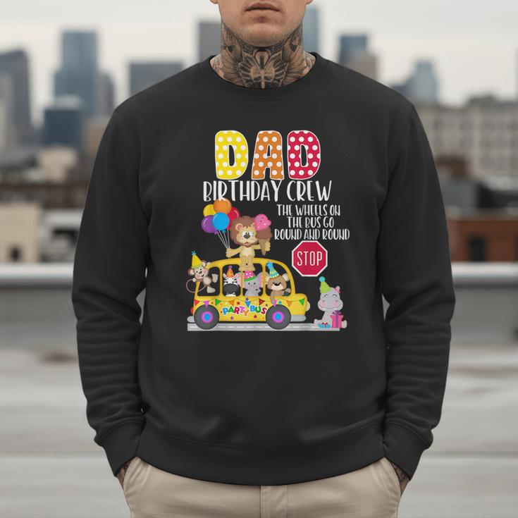The Wheels On The Bus Dad Birthday Crew Party Toddler Kids Men Sweatshirt