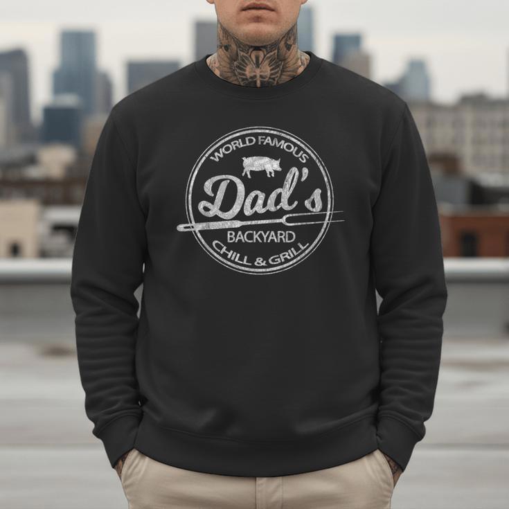 World Famous Dad's Backyard Grill & Chill BBQ T-Shirt Men Sweatshirt World Famous Dad's Backyard Grill & Chill BBQ T-Shirt Men Sweatshirt