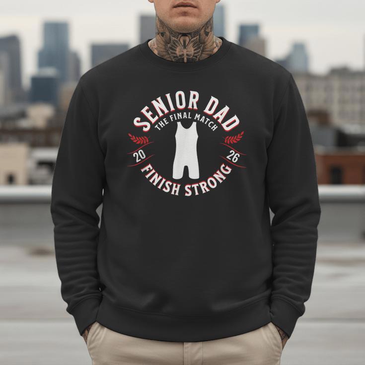 Wrestling Senior Dad The Final Match 2026 Men Sweatshirt
