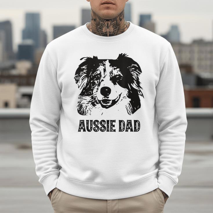 Aussie Dad Australian Shepherd Dog Dad For Men Men Sweatshirt