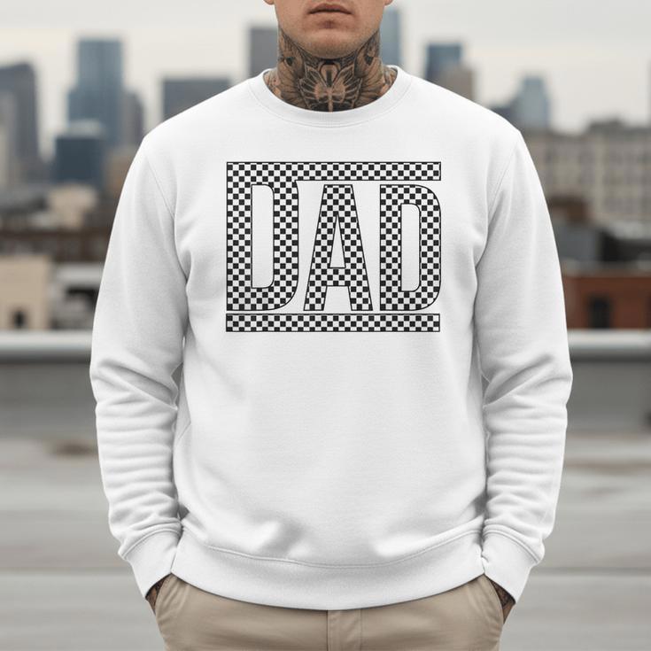 Checkered Dad Father's Day For Dad Family Men Sweatshirt