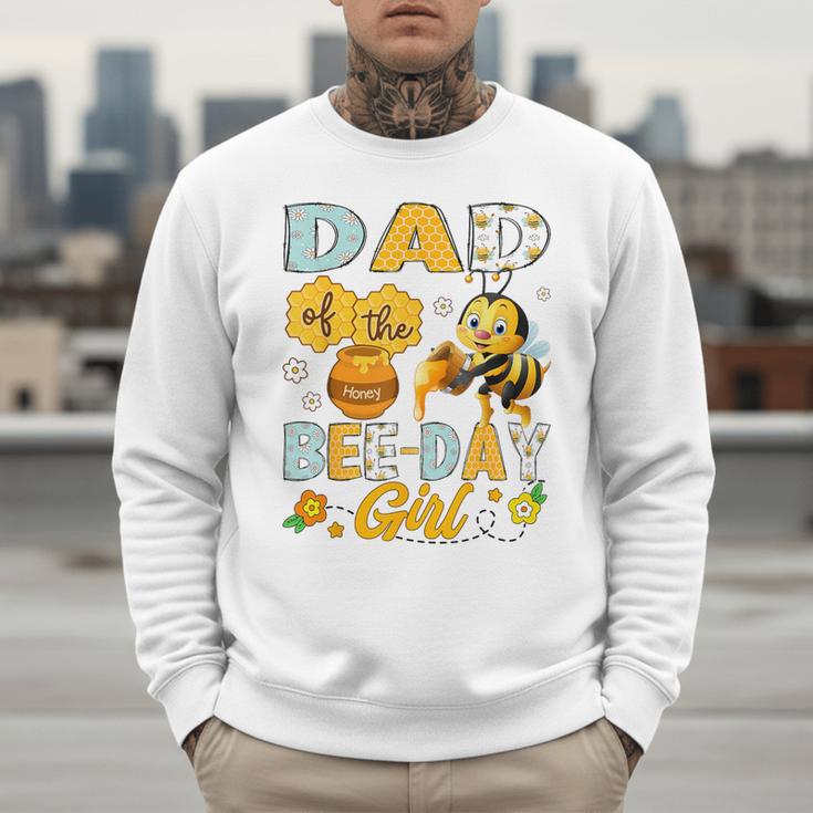 Dad Of The Bee-Day Girl Bee Birthday Party Men Sweatshirt