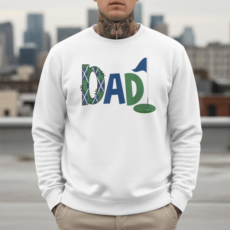 Dad Of The Birthday Boy Hole In One Golf Sport Matching Men Sweatshirt