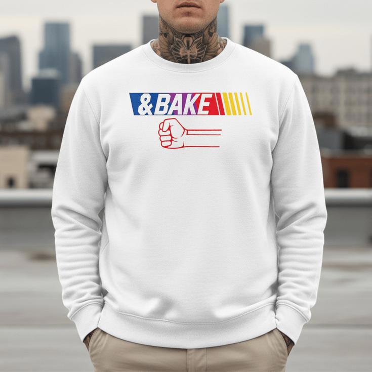 Dad Kid Matching Shake And Bake Bake Men Sweatshirt