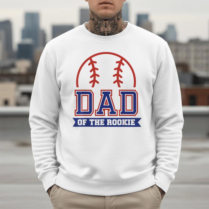 Dad Of Rookie 1st Birthday Baseball Theme Matching Party Men Sweatshirt