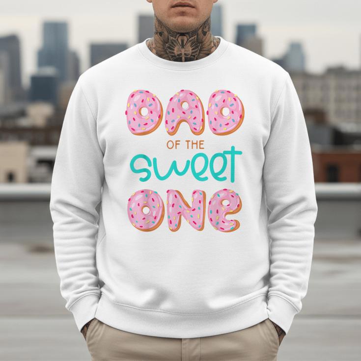 Dad Sweet One 1st First Birthday Matching Family Donut Men Sweatshirt