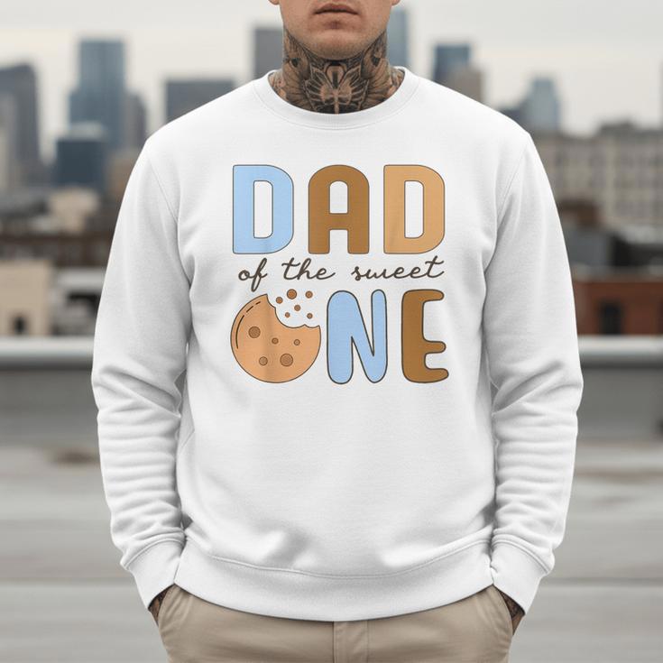 Dad Of The Sweet One Cookies And Milk 1st Birthday Party Men Sweatshirt