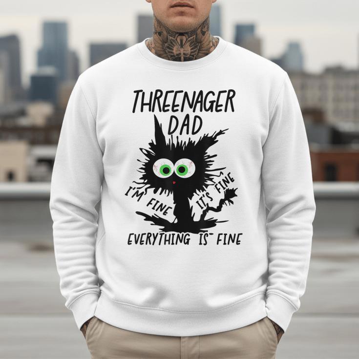 Dad Threenager Dad Daddy Of A Threenager Men Sweatshirt