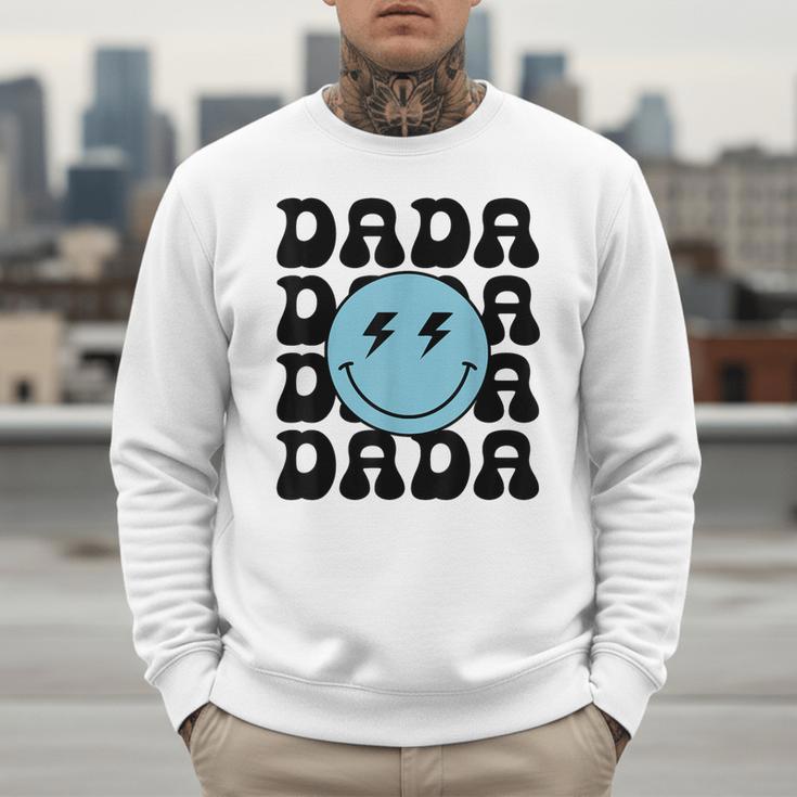 Dada One Happy Dude 1st Birthday Family Matching Men Sweatshirt
