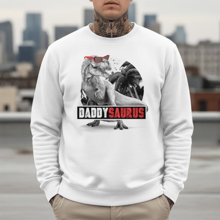 Daddysaurus T-Rex Dad Dinosaur Daddy Saurus Fathers Day Men Sweatshirt