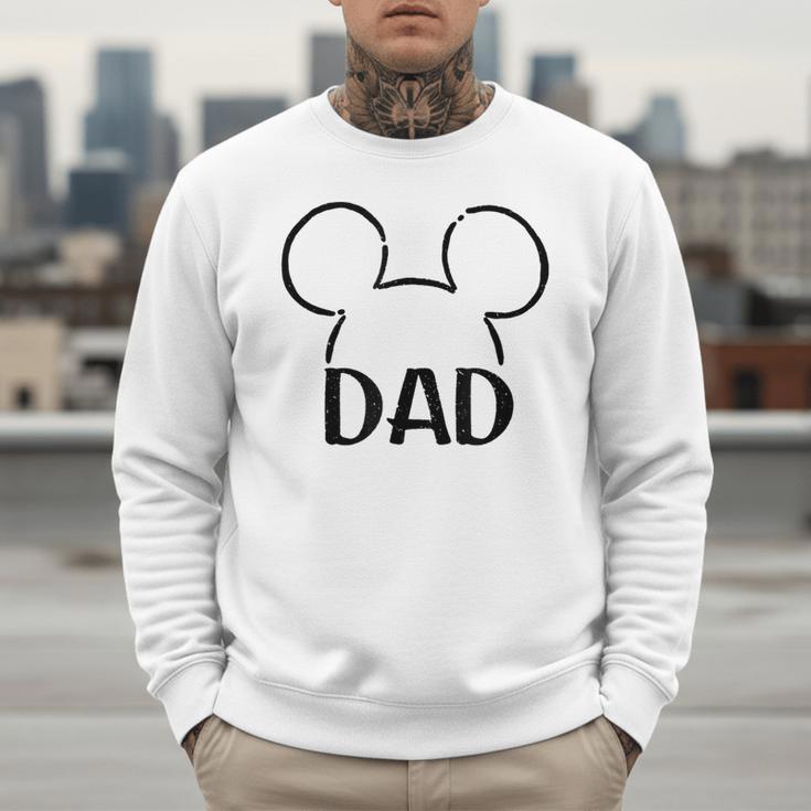 Disney Mickey And Friends Dad Mickey Ears Outline Logo Men Sweatshirt