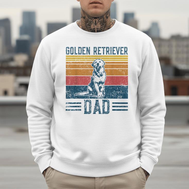 Dog Golden Dad Vintage Golden Retriever Dad Small Men Sweatshirt