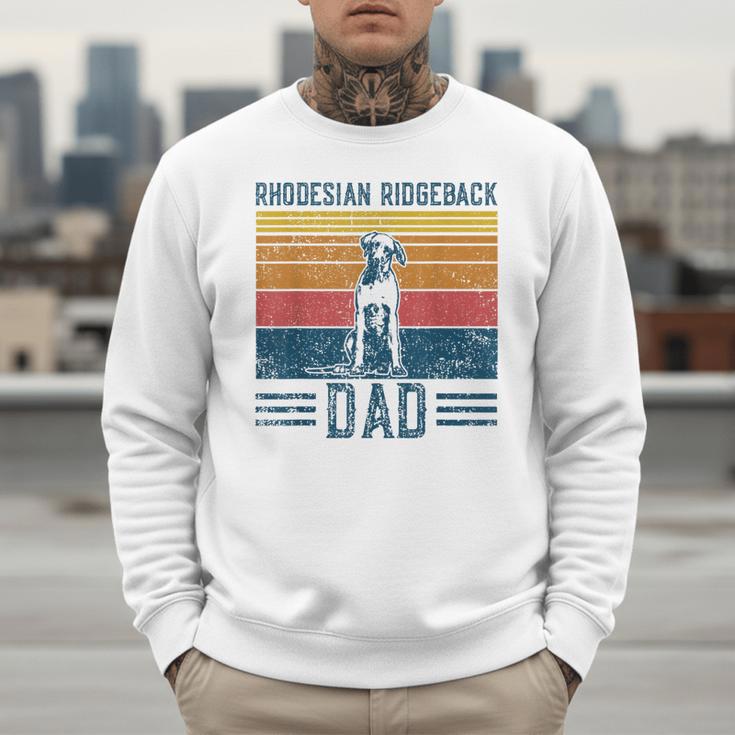 Dog Ridgeback Dad Vintage Rhodesian Ridgeback Dad Men Sweatshirt