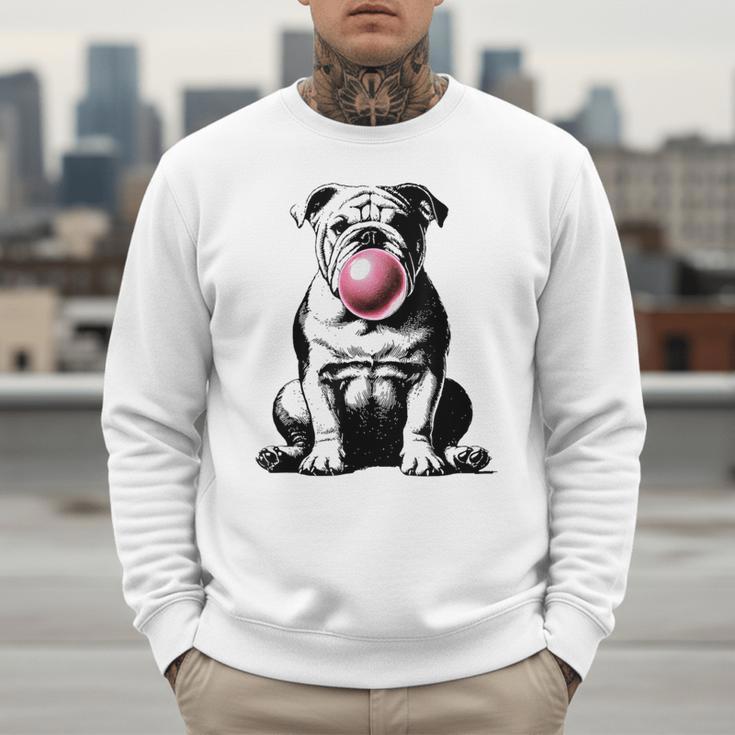 English Bulldog Bubble Gum Vintage Dog Mom Pet Dad Men Sweatshirt English Bulldog Bubble Gum Vintage Dog Mom Pet Dad Men Sweatshirt