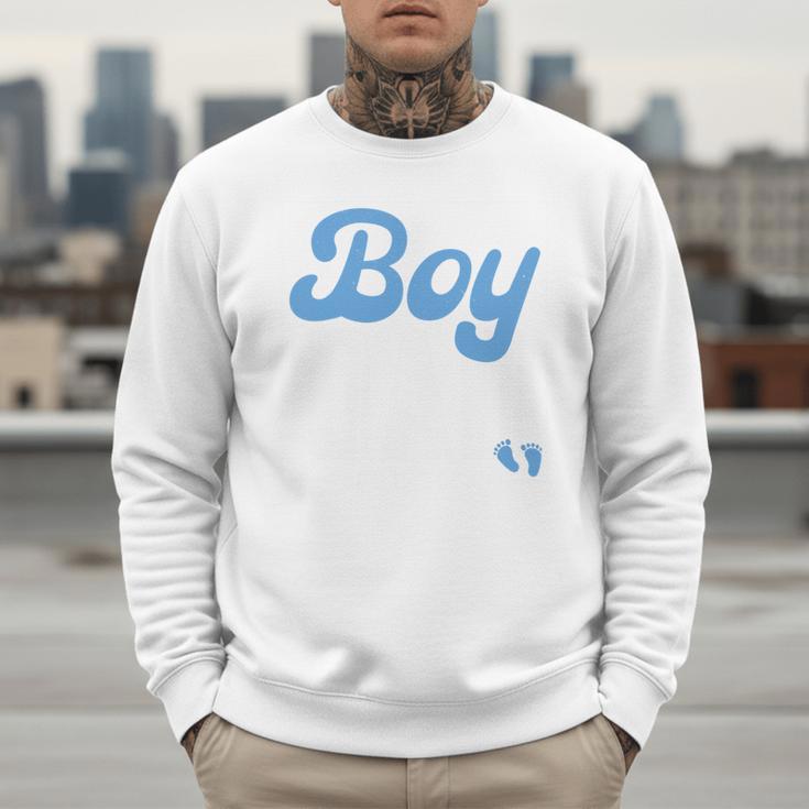 Expecting Dad Of Boy Est 2026 Father's Day Son-Dad To Be Men Men Sweatshirt