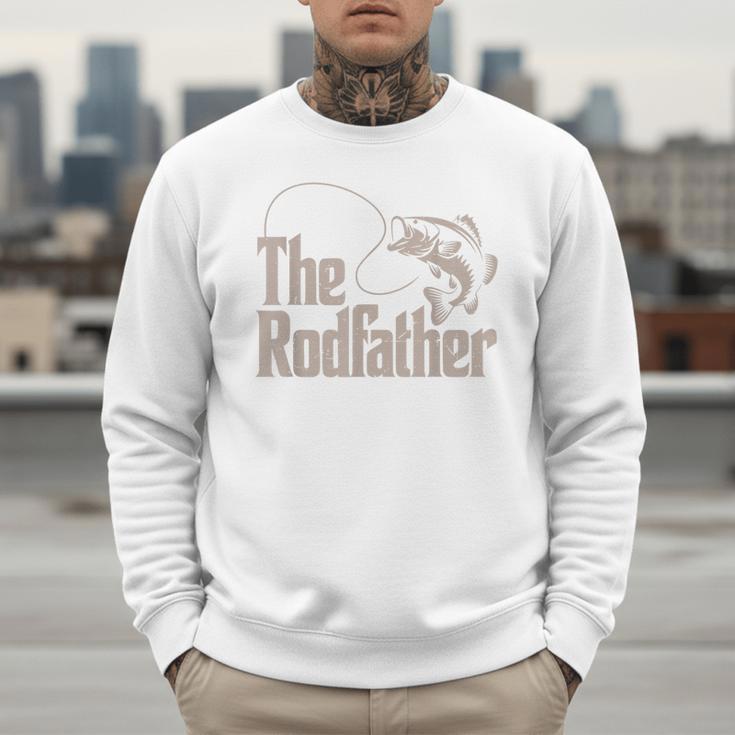Father Day The Rodfather Dad Fishing From Daughter Son Men Sweatshirt