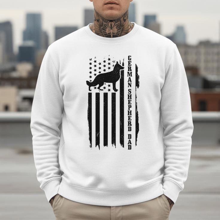 German Shepherd Dad Vintage Flag Patriotic Dog Men Sweatshirt German Shepherd Dad Vintage Flag Patriotic Dog Men Sweatshirt