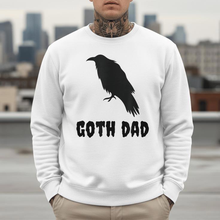 Goth Dad Gothic Bird Crow Emo Father's Day Men Sweatshirt