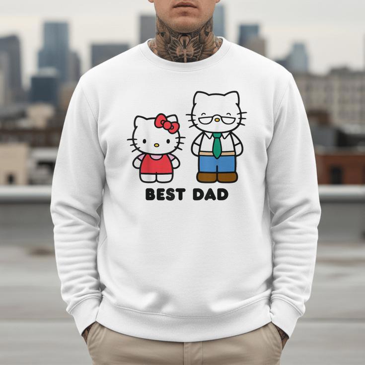Hello Kitty Best Dad Fathers Day Small Men Sweatshirt Hello Kitty Best Dad Fathers Day Small Men Sweatshirt