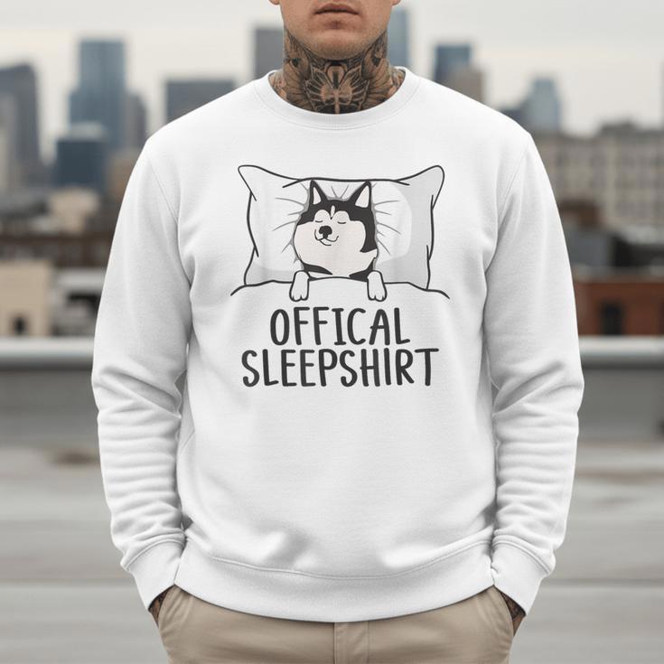 Husky Dog Pajama Husky Official Sleepshirt Mom Dad Kid Men Sweatshirt Husky Dog Pajama Husky Official Sleepshirt Mom Dad Kid Men Sweatshirt